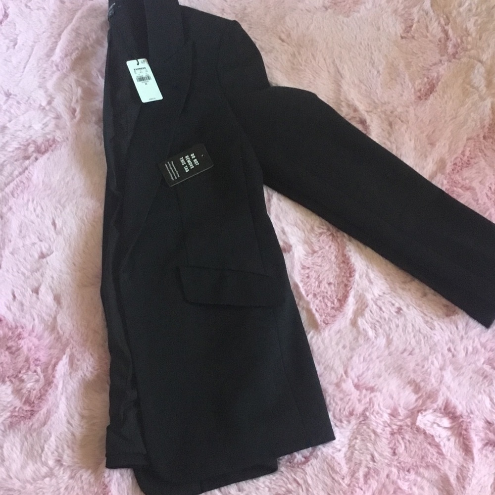 Express Black Women's Blazer Suit Jacket - Picture 8 of 8